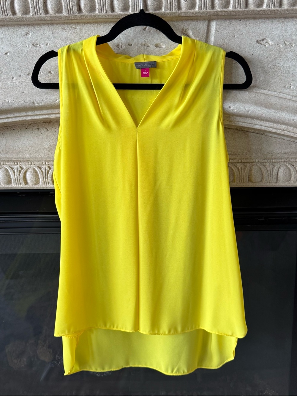 Vince Camuto Bright Yellow Sleeveless V-Neck Camisole